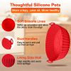 3Pcs Reusable Foldbale Air Fryer Silicone Pot 464Â¬âˆžF Heat Resistant Round Replacement of Parchment Liners 3 Food Grade Baking Basket Pans for 4+Quart